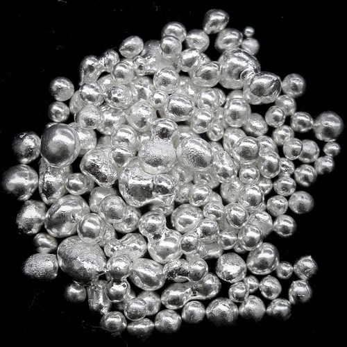 Серебряные гранулы Ср99.99 ТУ 1752-085-00196533-2005 99.99% 1 г